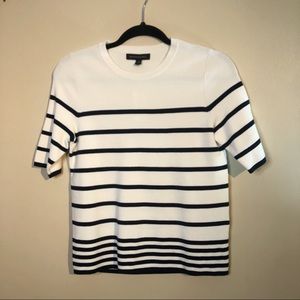 NWT - Banana Republic Striped Top White/Navy XS